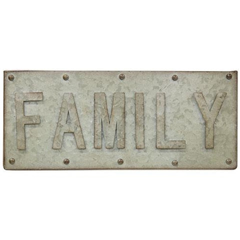 Family Galvanized Sign