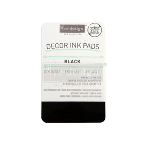 REDESIGN DECOR INK PAD –SEMI PERMANENT   BLACK – MAGNETIC INK PAD