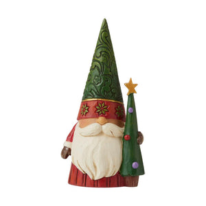 Christmas Gnome with Tree Jim Shore Heartwood Creek