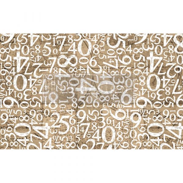 DECOUPAGE DECOR TISSUE PAPER – ENGRAVED NUMBERS