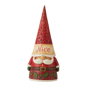 Naughty/Nice Two-Sided Gnome Jim Shore Heartwood Creek